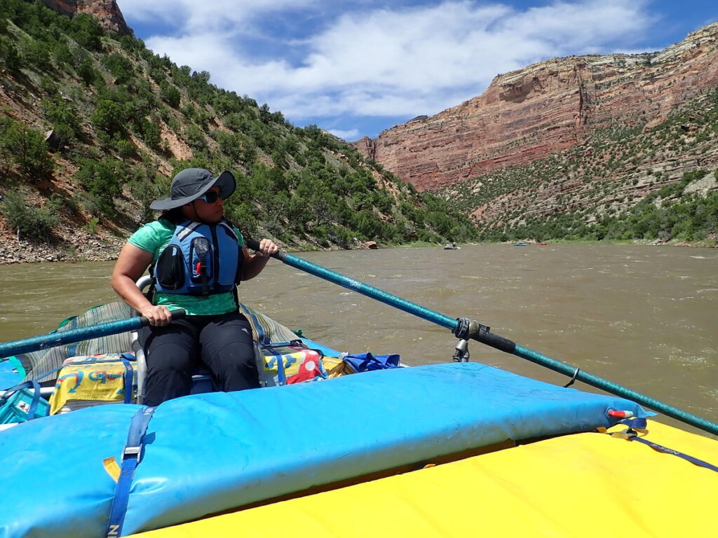 Marty Oar Boating on Yampa River